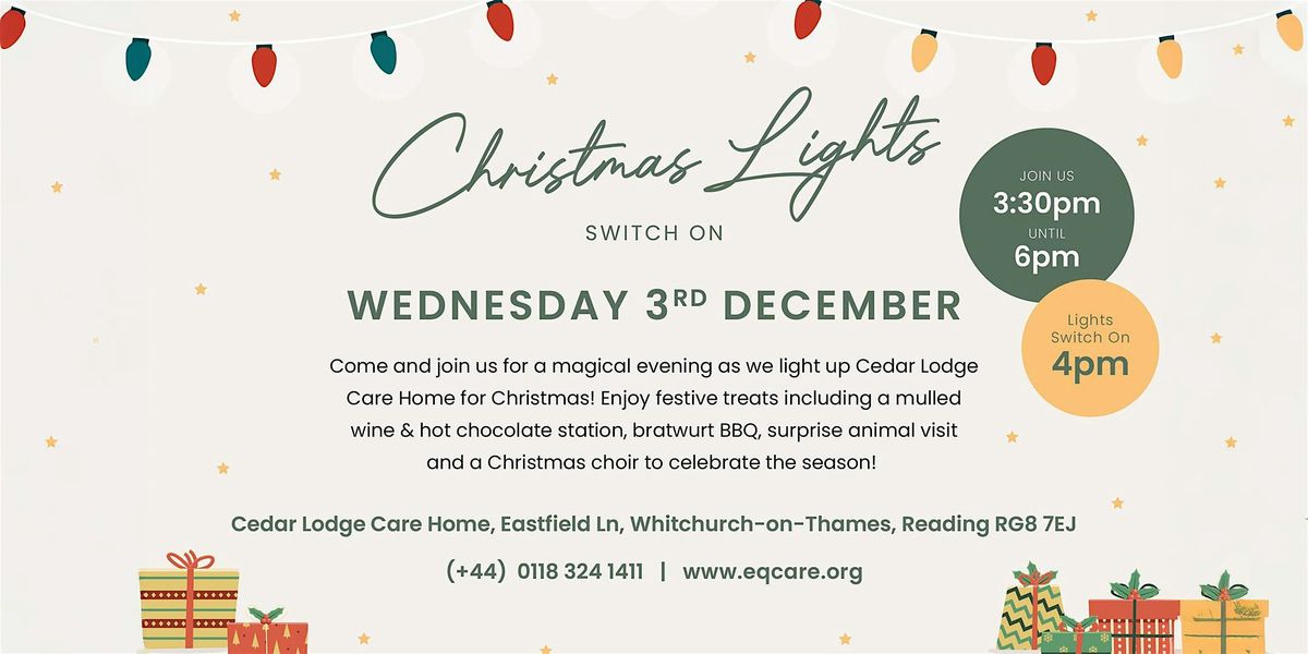 Christmas Tree Lighting - FREE EVENT  Cedar Lodge, 3 December | Event in Whitchurch-on-Thames | AllEvents
