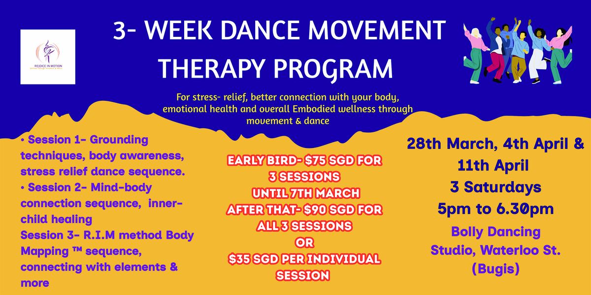 3- Week Dance Movement Therapy Program (Singapore), Bolly Dancing ...