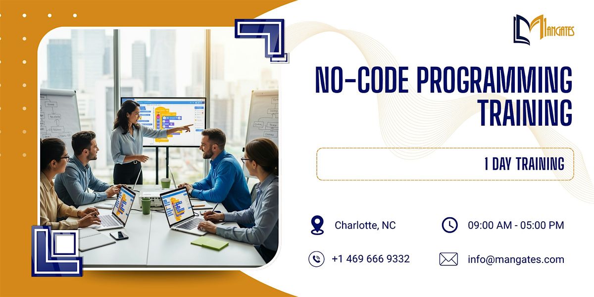No-Code Programming Training: 1 Day Session in Charlotte, NC, 26 November | Event in Charlotte | AllEvents