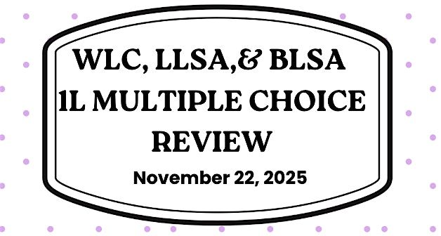 1L Multiple Choice Bootcamp, 22 November | Event in San Diego | AllEvents