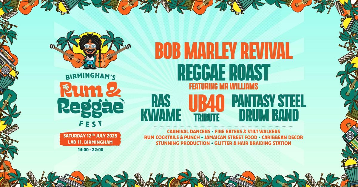 Rum &amp; Reggae Festival 2025 | Lab11 Birmingham, 12 July | Event in Birmingham | AllEvents