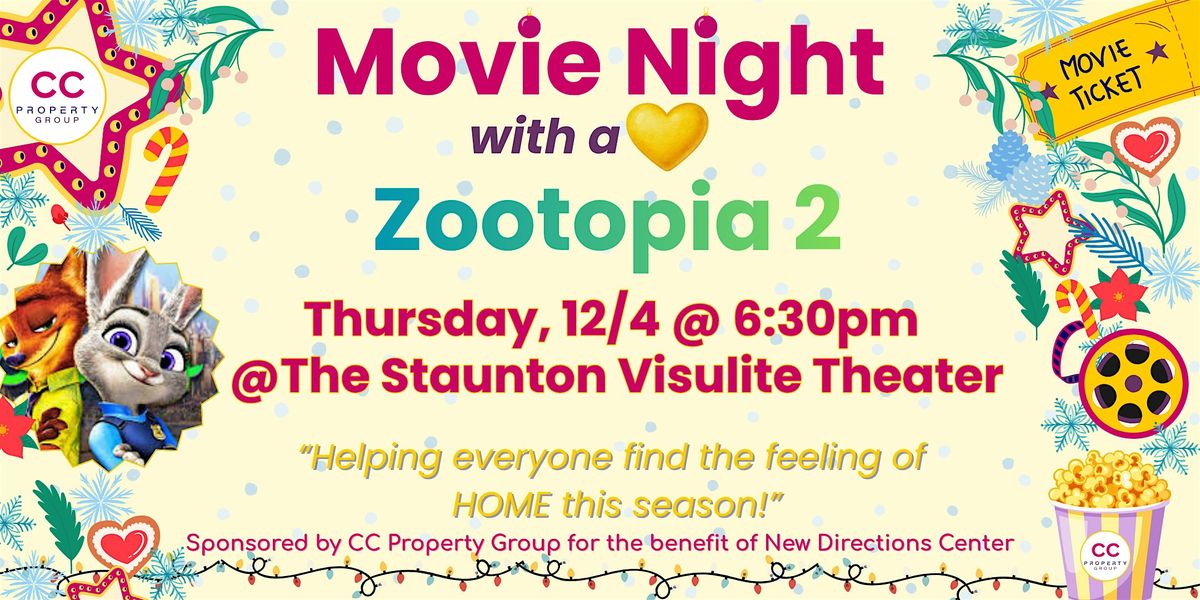 Zootopia 2 Donation Drive, 28 December | Event in Staunton | AllEvents