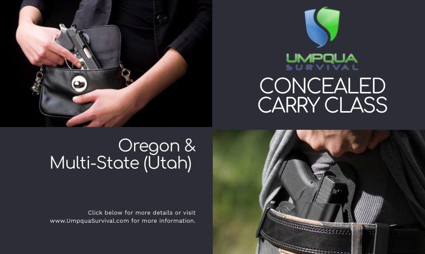 MultiState Concealed Carry Class, Umpqua Survival Roseburg, 10