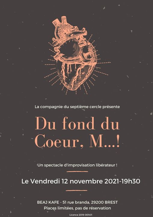 Du Fond Du Coeur M Spectacle Improvise Beaj Kafe Brest November 12 21 Allevents In