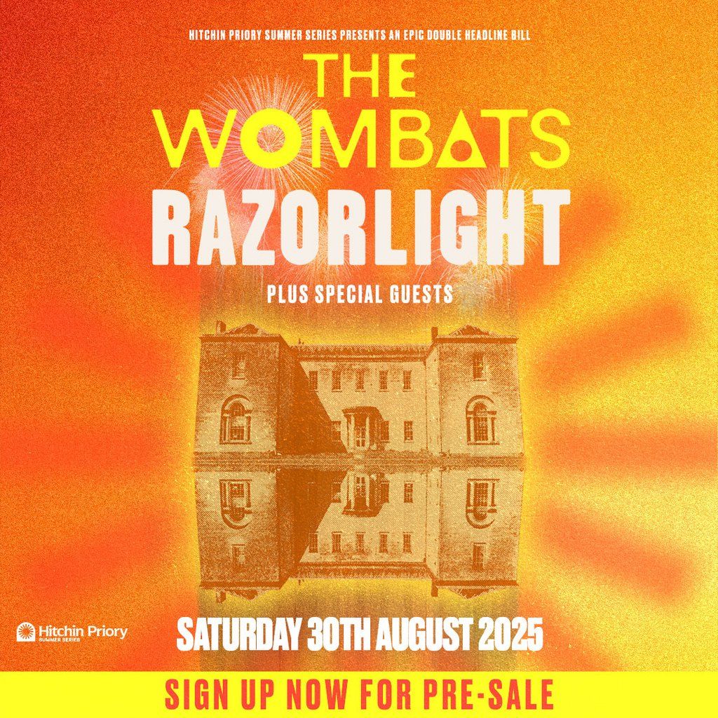 Hitchin Priory Summer Series - The Wombats, 30 August | Event in Letchworth | AllEvents
