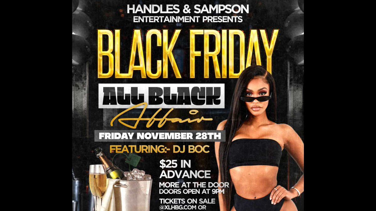 Handles & Sampson Present - Black Friday All Black Affair at XL Live - Harrisburg | Event in Harrisburg
