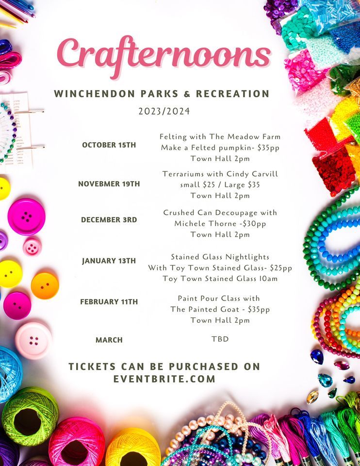 Stained Glass Crafternoon, Toy Town Stained Glass, Winchendon, January