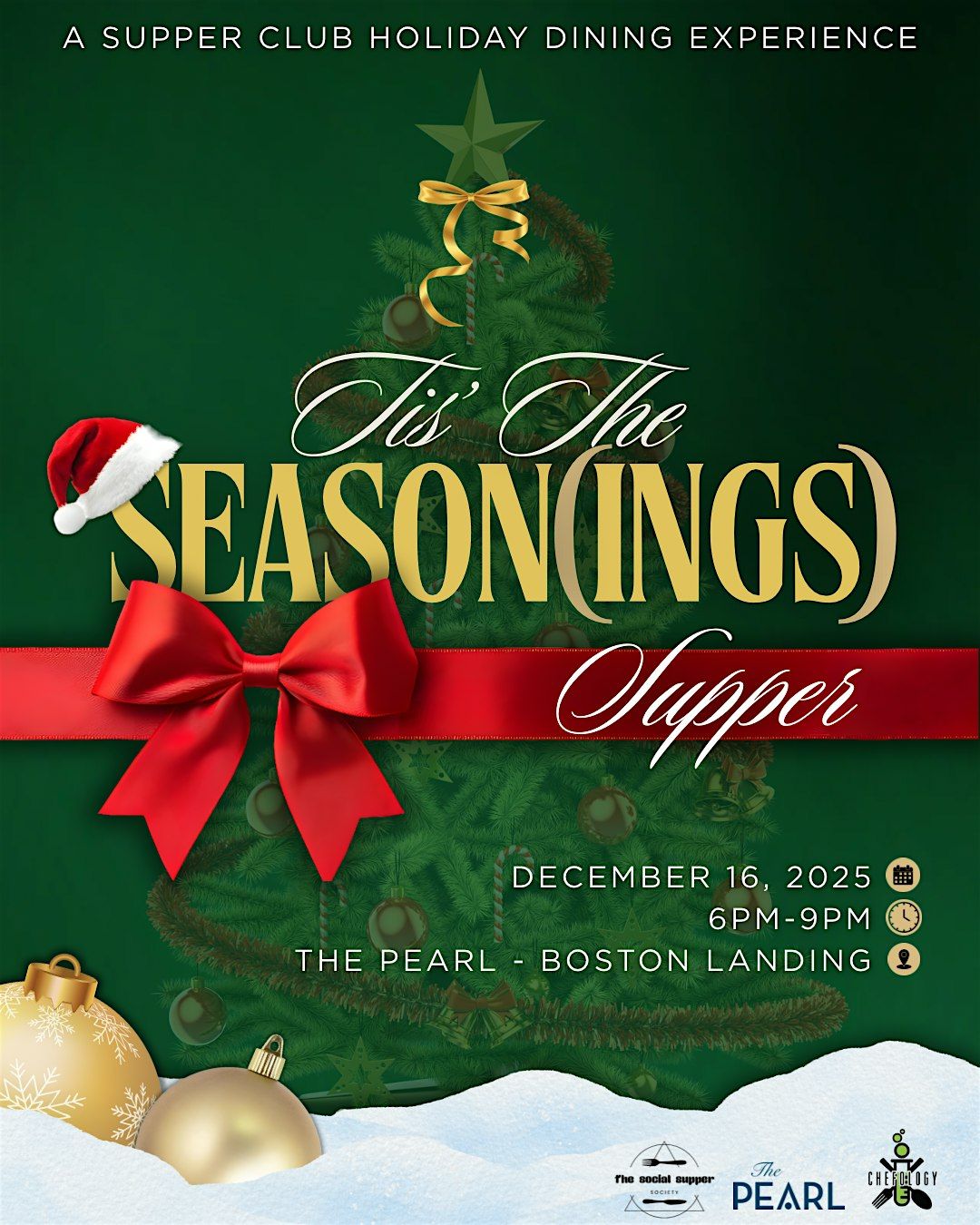 Tis' the Season(ing) Supper: A Holiday Supper Club Experience, 16 December | Event in Boston | AllEvents