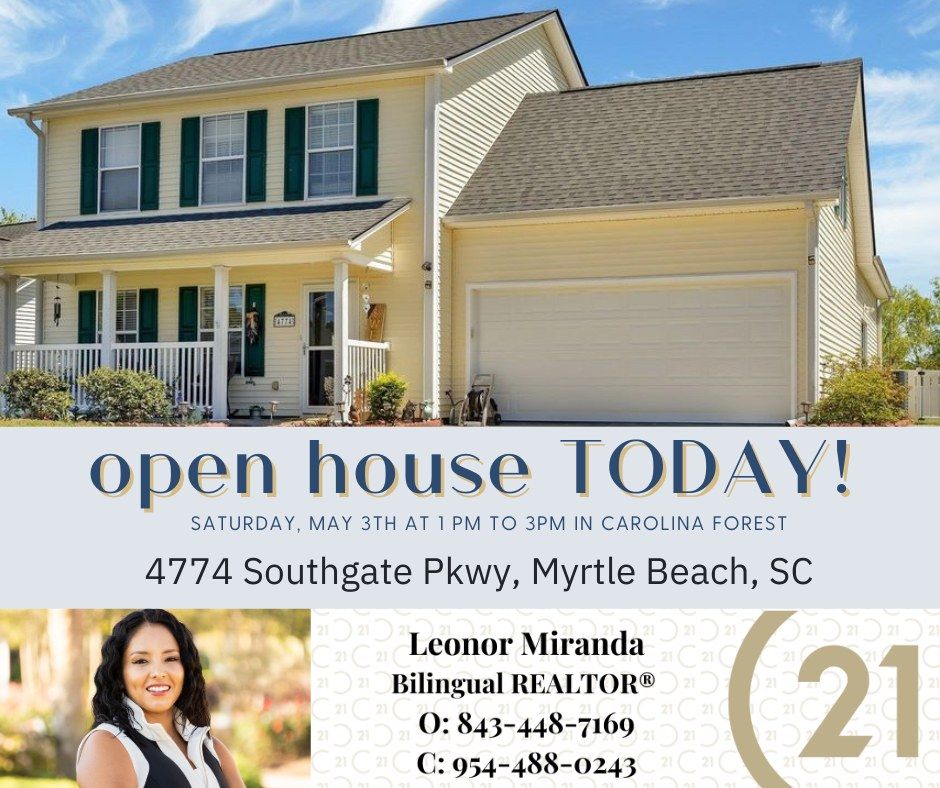 OPEN HOUSE AT SOUTHGATE, Myrtle Beach, SC, May 3 2025 AllEvents.in