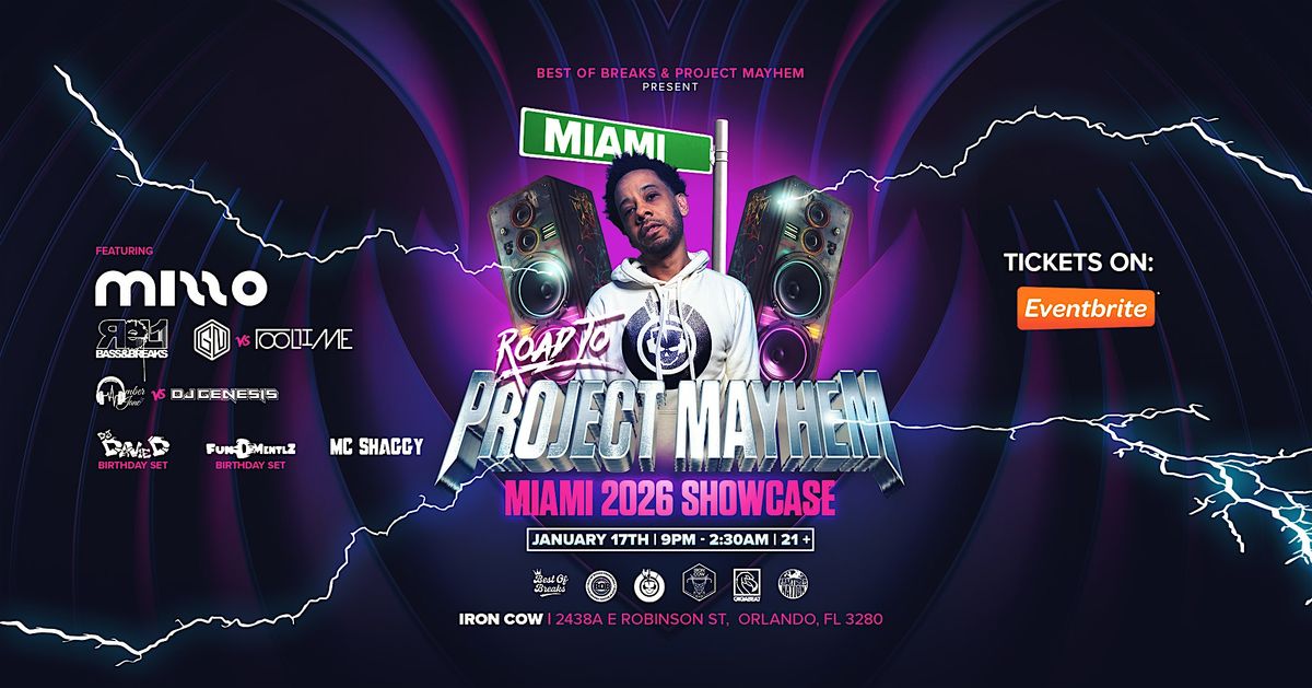B.O.B + Project Mayhem Presents:: Road to Miami Featuring Mizzo!  and more, 18 January | Event in Orlando