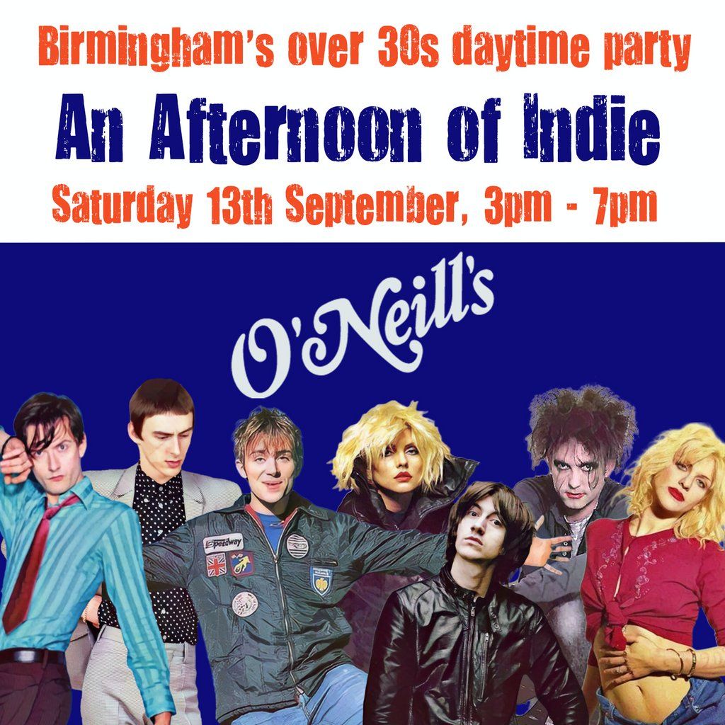 An Afternoon of Indie: BIRMINGHAM (over 30s only), 3pm-7pm, 13 September | Event in Birmingham | AllEvents