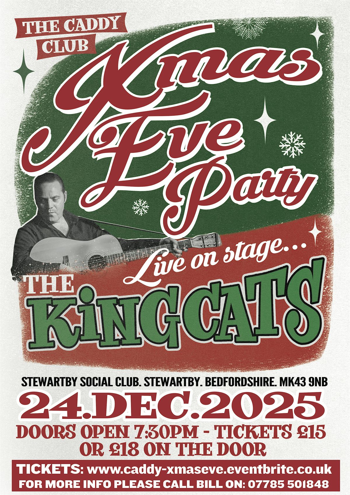 XMAS EVE WITH THE KINGCATS AT THE CADDY CLUB, 24 December | Event in STEWARTBY | AllEvents