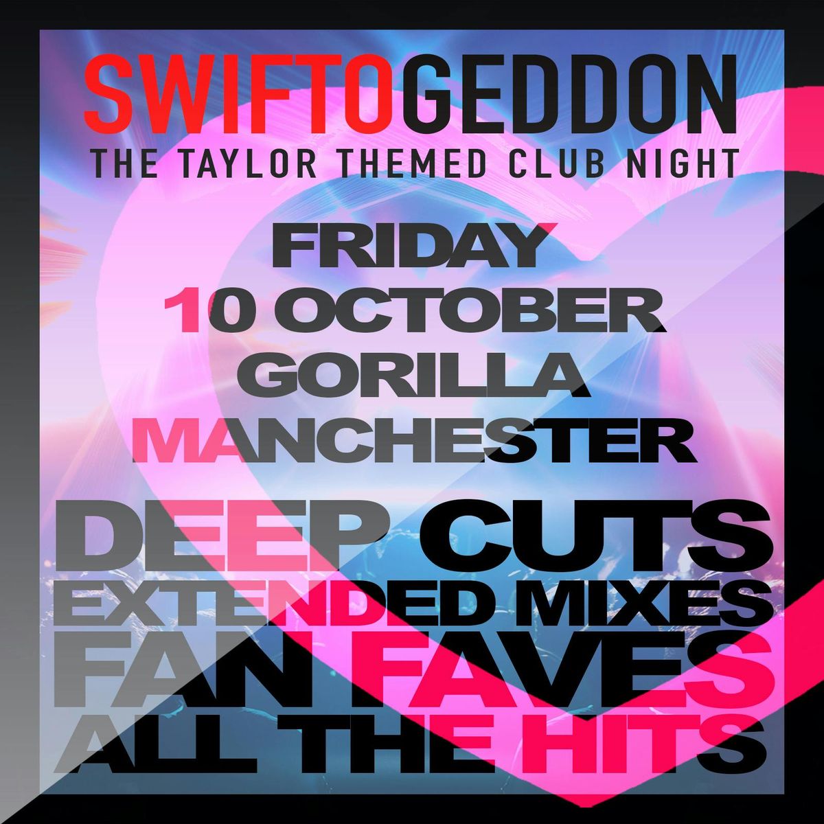 Swiftogeddon - The Taylor Themed Club Night, 10 October | Event in Manchester | AllEvents