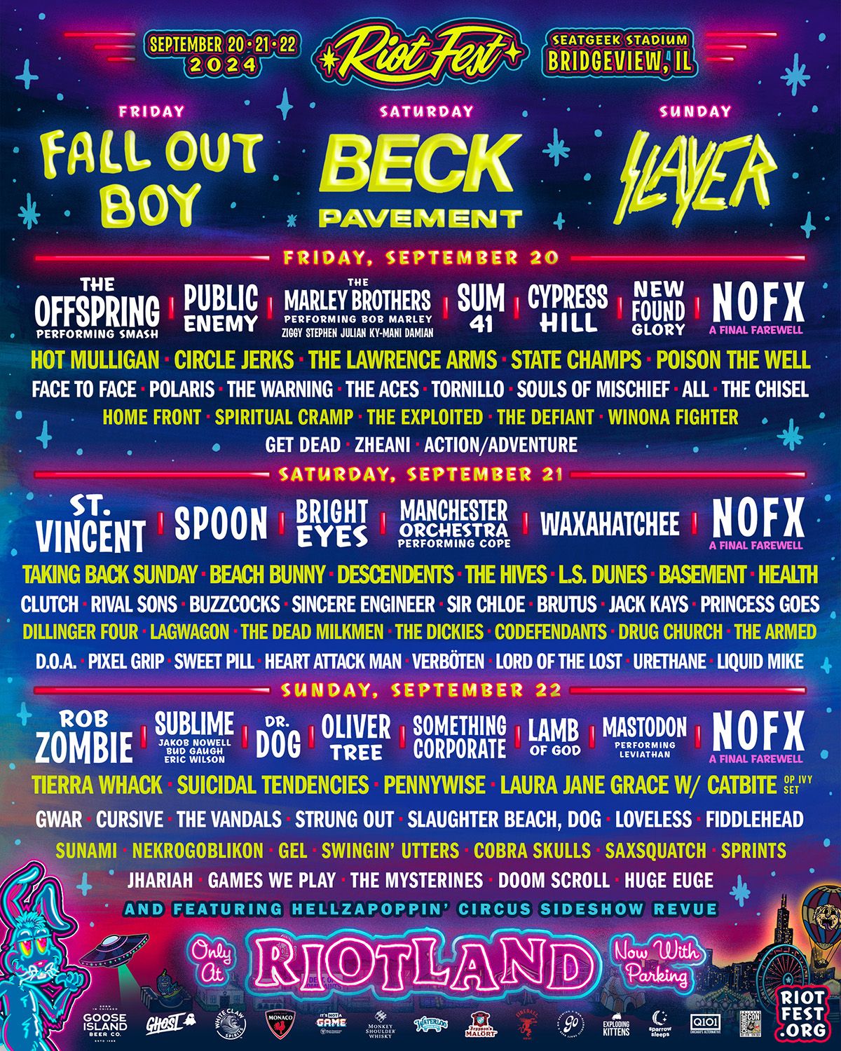 Riot Fest - Saturday, 19 September | Event in Chicago | AllEvents