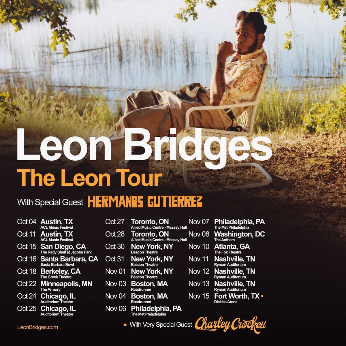 Leon Bridges London Tickets, 18 July | Event in London | AllEvents