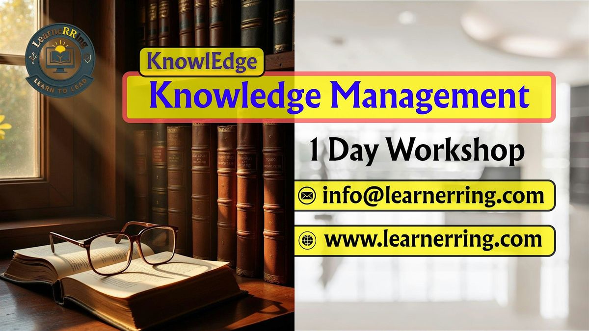 Knowledge Management 1 Day Workshop | Davenport, IA, 19 December | Event in Davenport | AllEvents