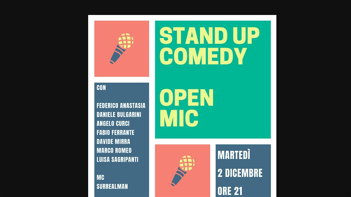STAND UP COMEDY OPEN MIC  @APPERO', 2 December | Event in Roma | AllEvents