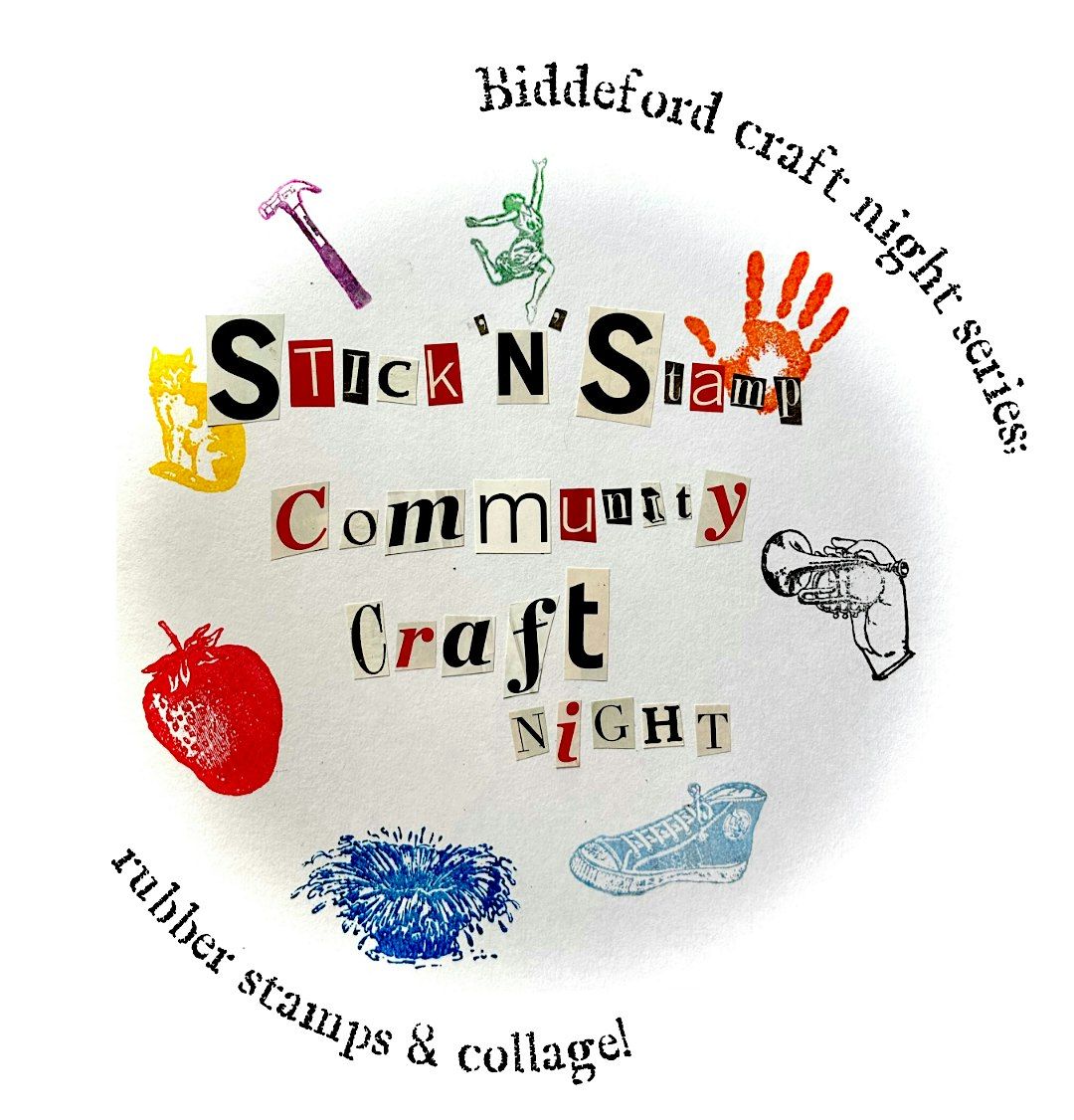 Stick n' Stamp Collage Night at the Pepperell Mill in Biddeford, Dec 4th, 4 December | Event in Biddeford