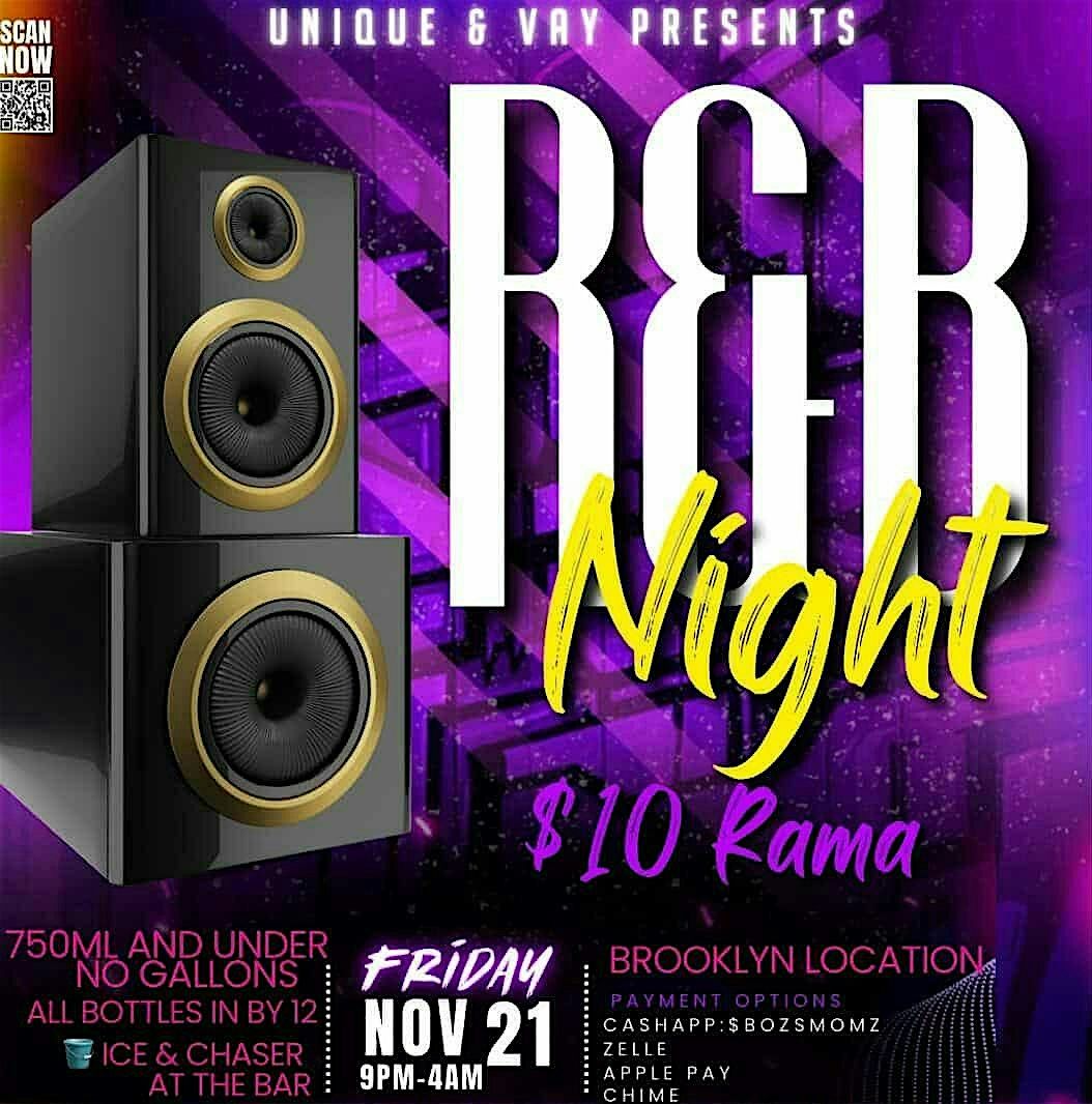 $10 Rama R&B Night BYOB, 21 November | Event in Brooklyn | AllEvents