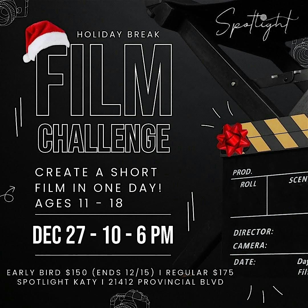 Holiday Break Youth Film Challenge, 27 December | Event in Katy | AllEvents