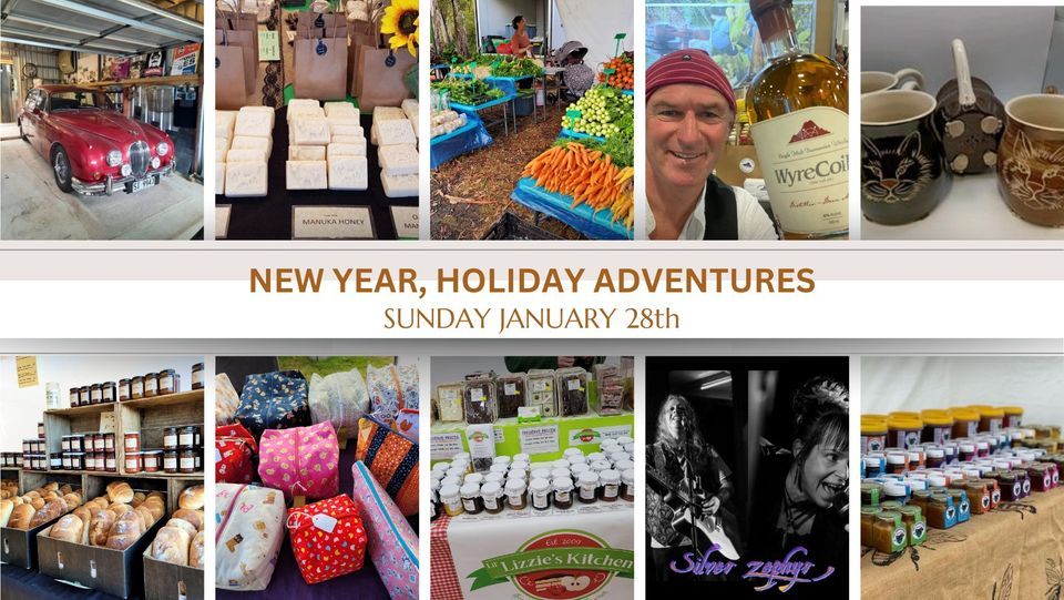 New Year, Holiday adventures, Collinsvale Market, Hobart, January 28