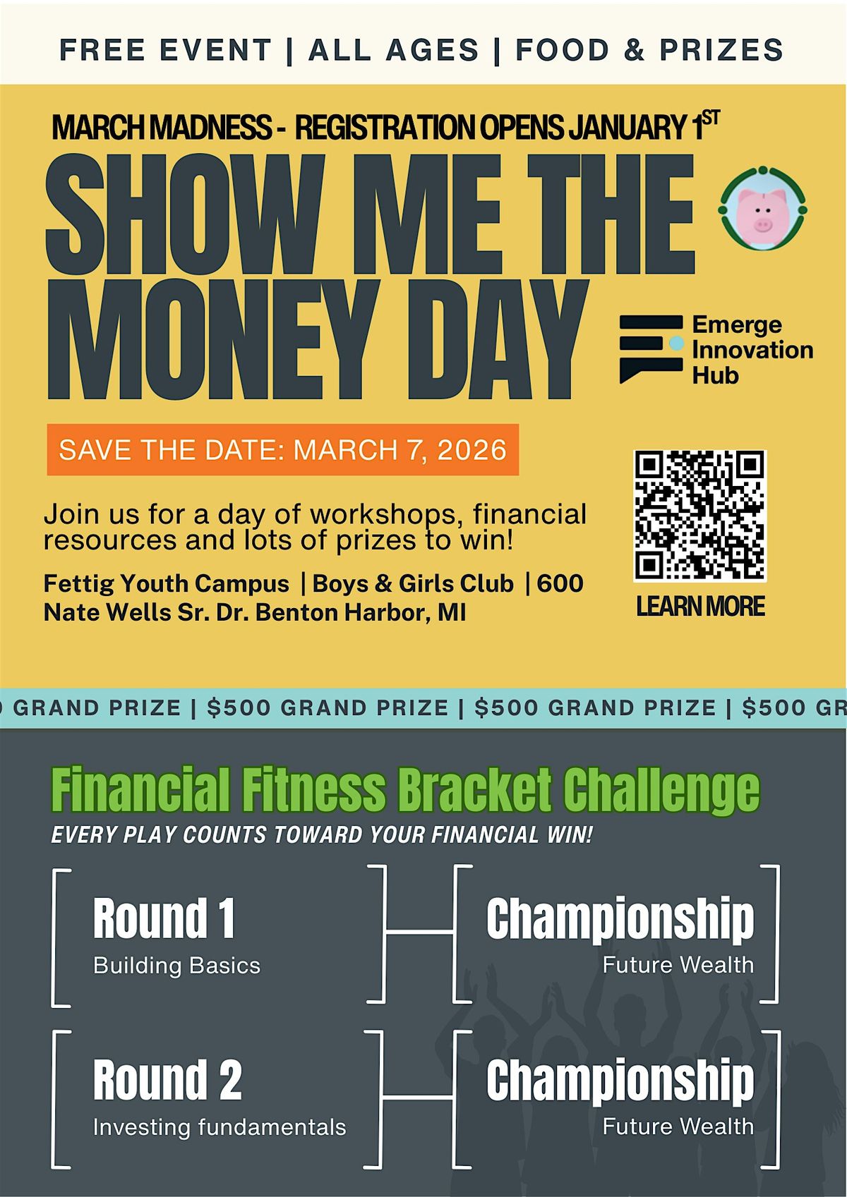 Show Me The Money Day, 7 March | Event in Benton Harbor | AllEvents