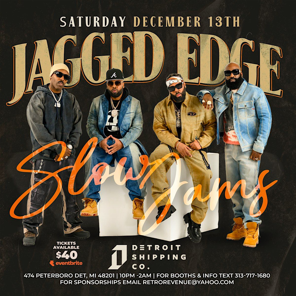 SLOW JAMS HOSTED BY JAGGED EDGE, 13 December | Event in Detroit | AllEvents