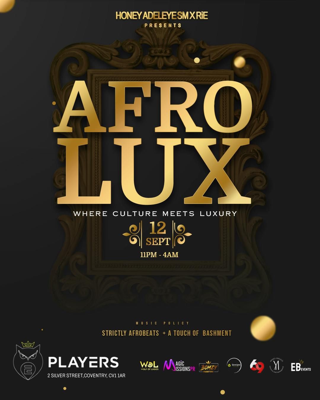 AFROLUX , 12 September | Event in Coventry | AllEvents
