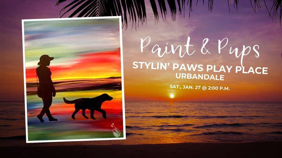 Paint & Pups at Stylin Paws Play Place in Urbandale!, Stylin Paws Play