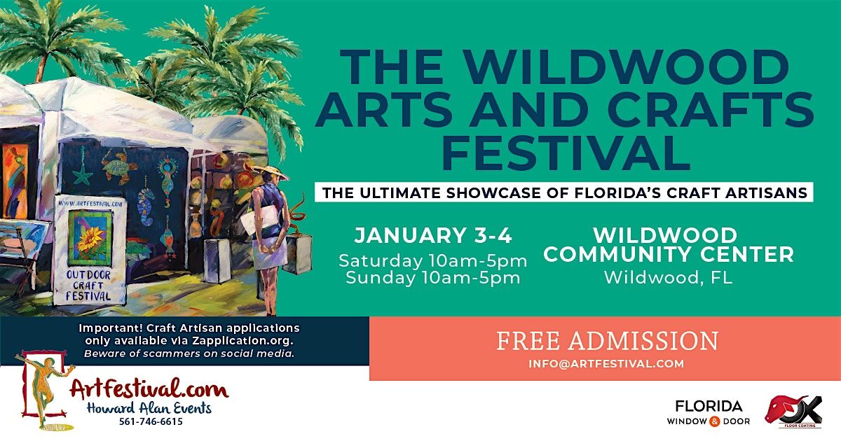 The Wildwood Arts and Crafts Festival (Wildwood/The Villages, FL), 3 January | Event in Wildwood | AllEvents