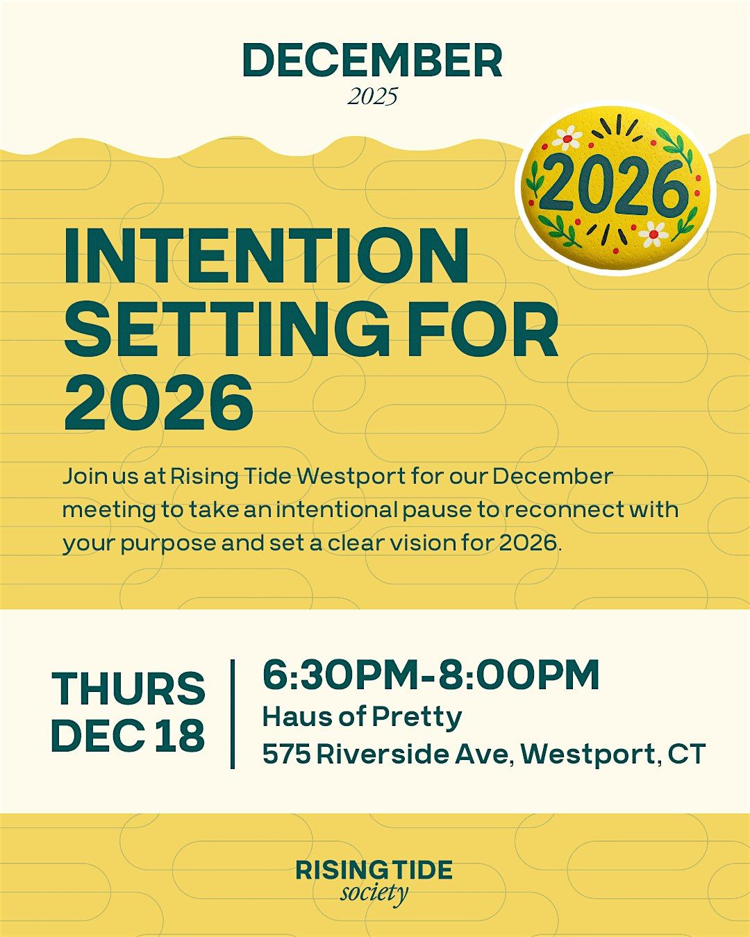 Rising Tide Westport December Meeting: Intention Setting for 2026, 18 December | Event in Westport | AllEvents