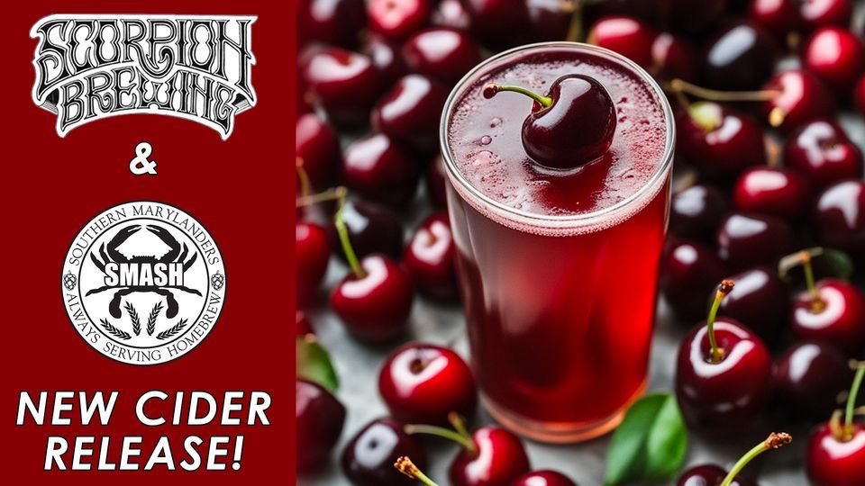 CLUB CIDER RELEASE Sweet n Sour Cherry Cider, Scorpion Brewing Co