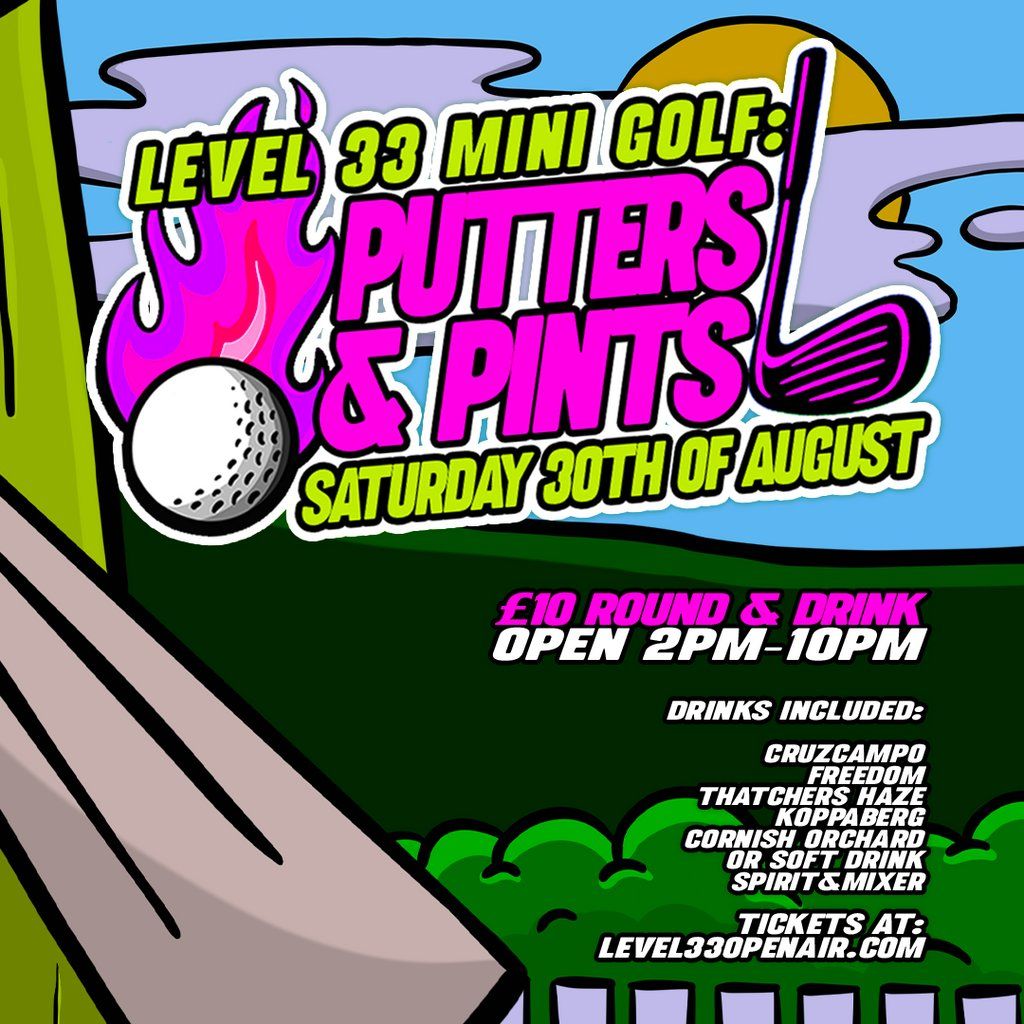 Level 33 Minigolf: Putters & Pints, 30 August | Event in Plymouth | AllEvents