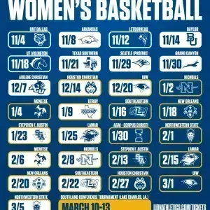 East Texas A&M Lions at Lamar Cardinals Womens Basketball