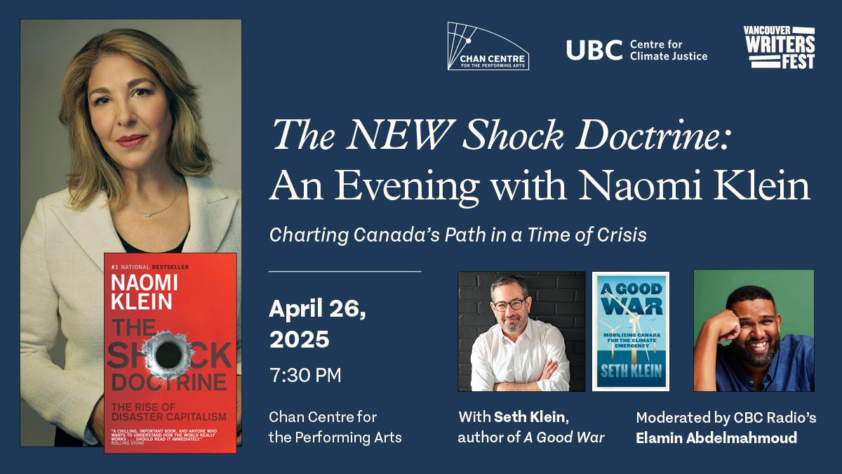 Naomi Klein, 11 June | Event in North York | AllEvents