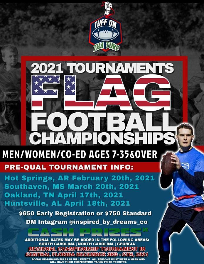 Tuff On Tha Turf Flag Football Regional Championships Trotters Park Orlando December 3 To December 5 Allevents In 2022 Regional Championship Rules