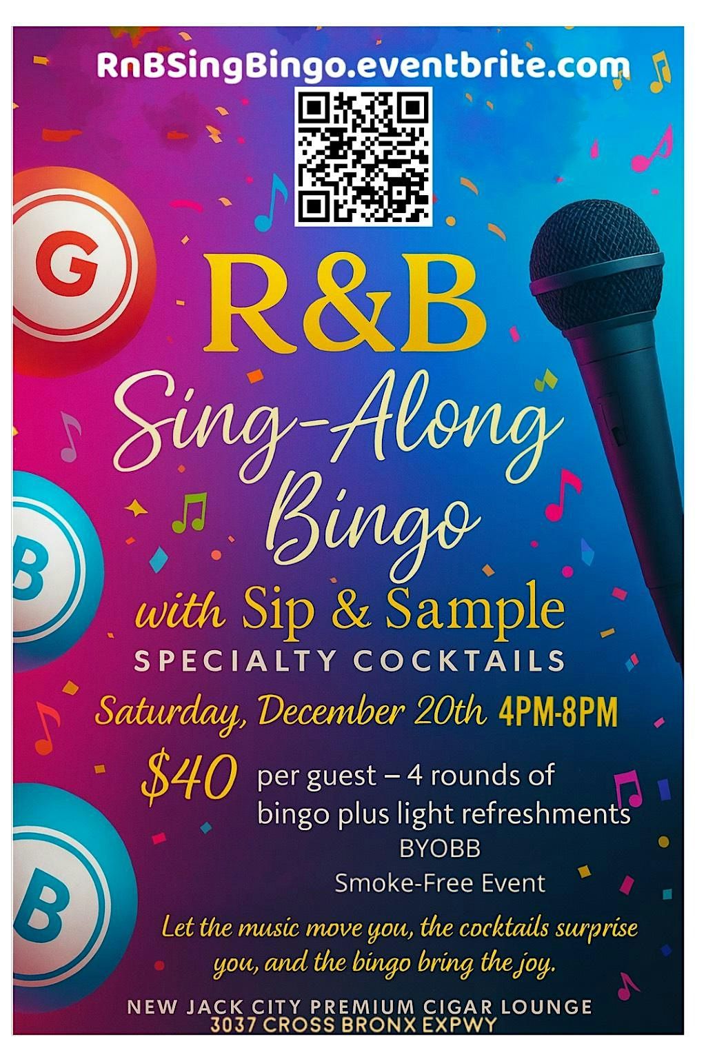R&B Sing-Along Bingo, 20 December | Event in The Bronx | AllEvents