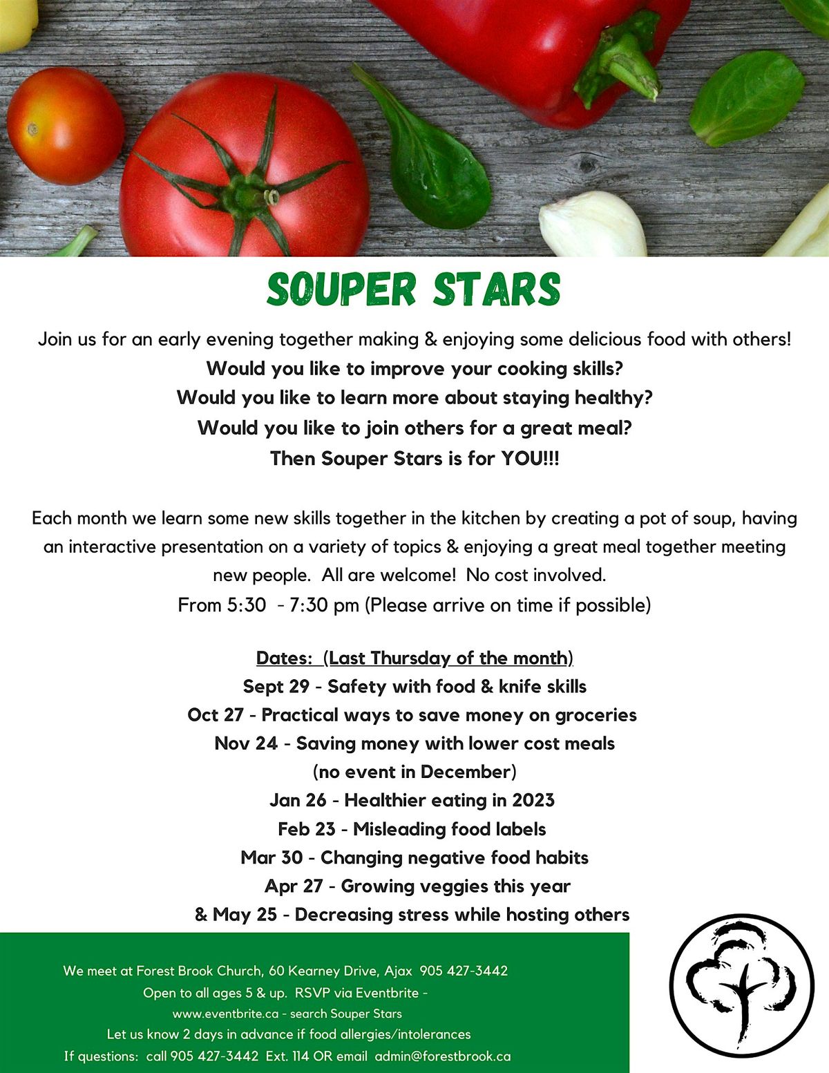 Souper Stars on Thursday, Nov 27 from 5:30 - 7:30 pm, 27 November | Event in Ajax | AllEvents