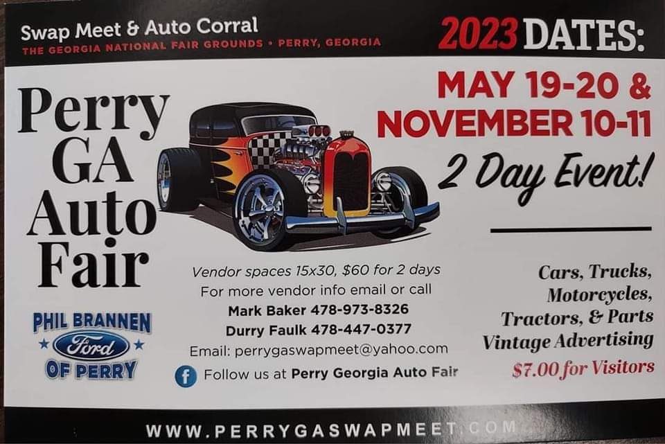 Perry Ga. Automotive Swap Meet, Ga National Fairgrounds and Agricenter
