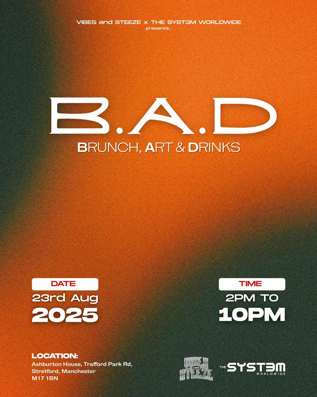B.A.D (Brunch, Art &amp; Drinks), 23 August | Event in Salford | AllEvents