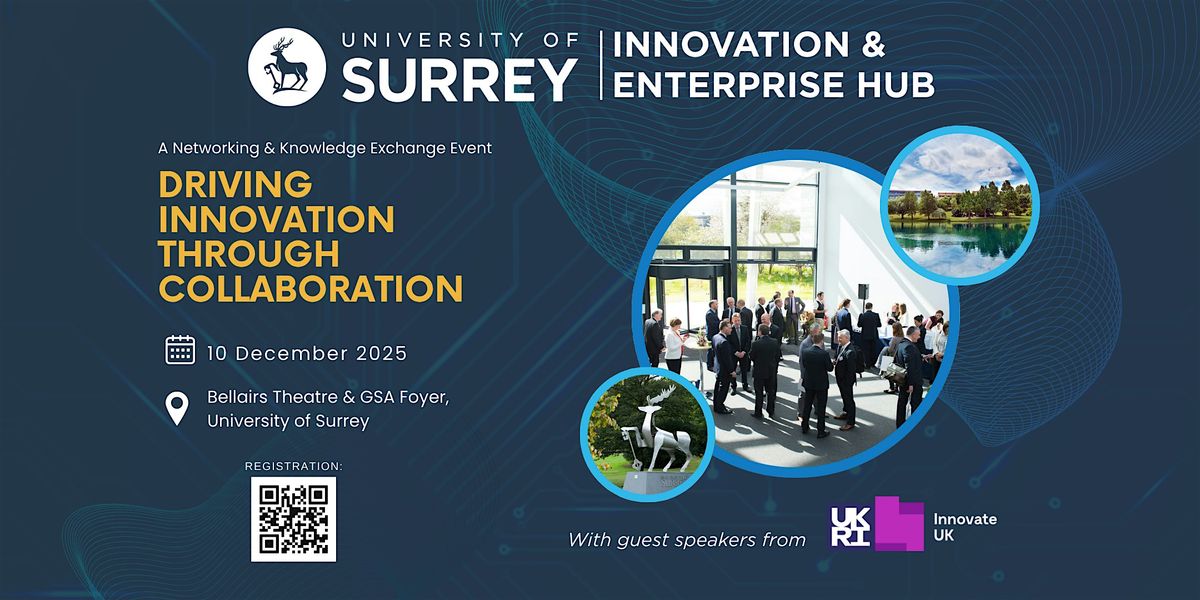 1-2-1 Clinics and Workshop: Driving Innovation through Collaboration, 10 December | Event in Guildford | AllEvents
