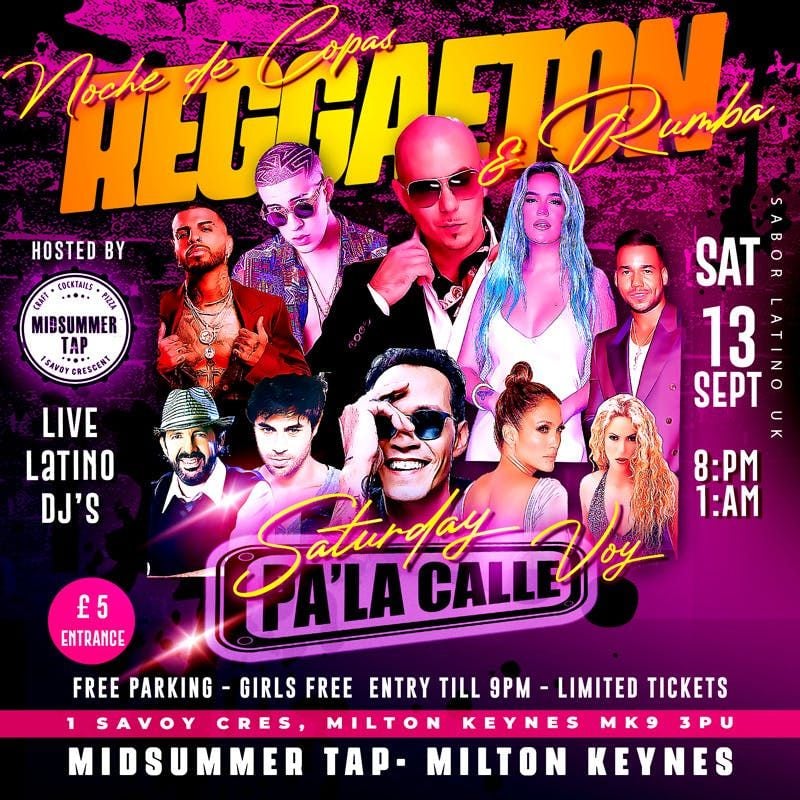 🔥 REGGAETON CROSSOVER PARTY – MK 🔥, 13 September | Event in Milton Keynes | AllEvents