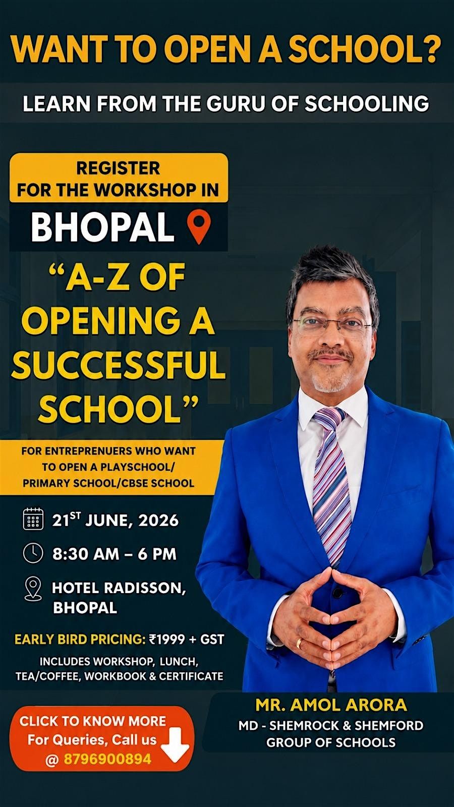 A-Z of Opening a Successful School Bhopal Workshop
