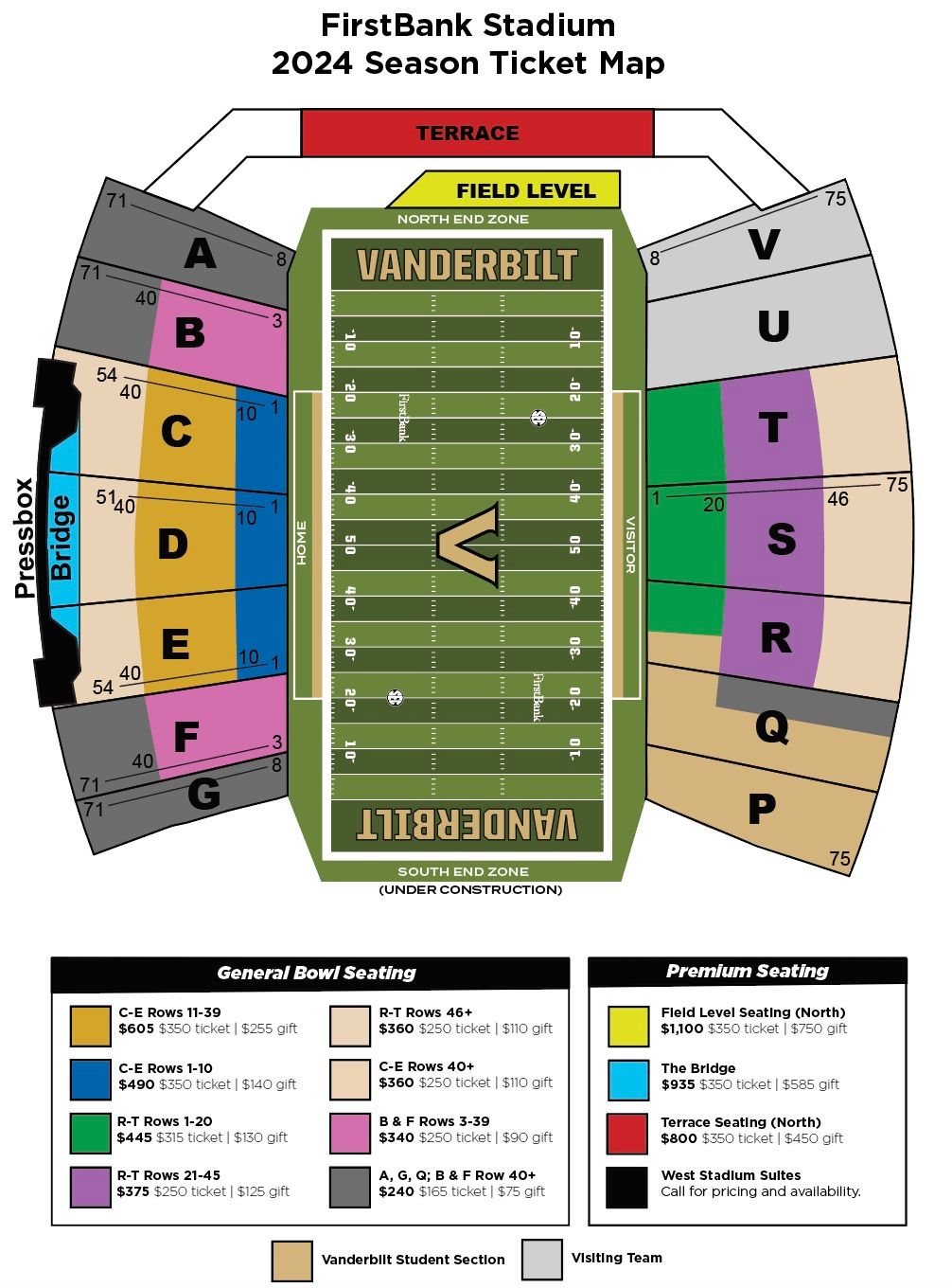 2024 Virginia Tech Hokies Football Season Tickets (Includes Tickets To