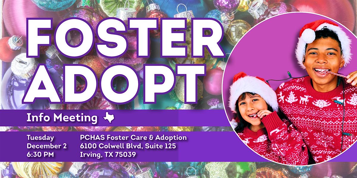 Foster | Adopt Info Meeting, 2 December | Event in Irving | AllEvents
