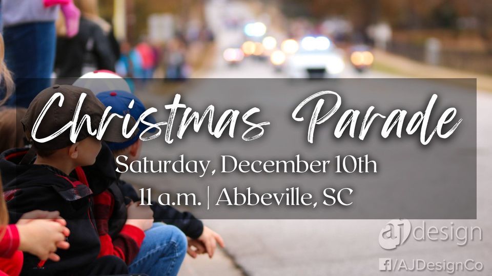 Abbeville Christmas Parade, Abbeville Court Square, December 10 2025