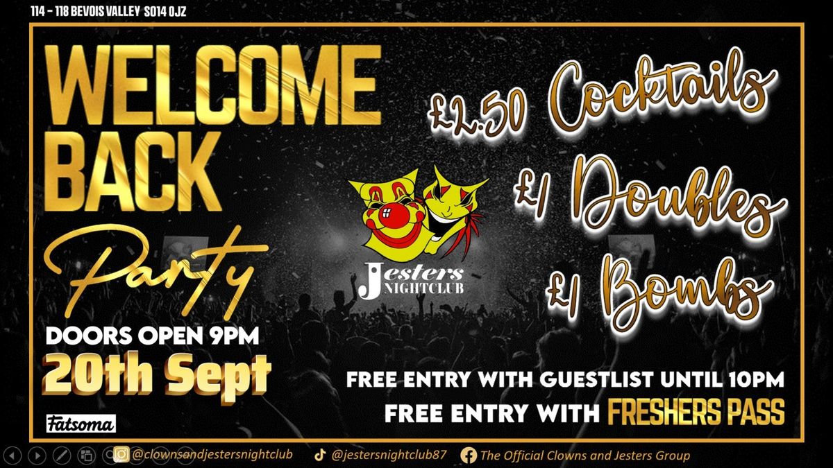 Welcome Back Party, 20 September | Event in Southampton | AllEvents