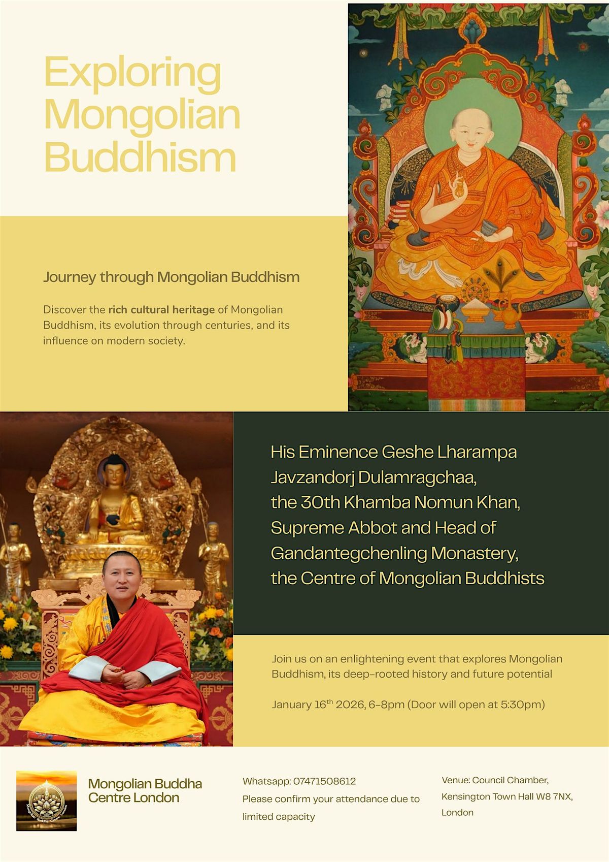 Exploring Mongolian Buddhism, 16 January | Event in London | AllEvents