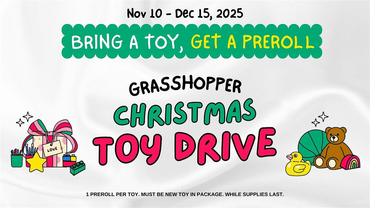 Toy Drive at Grasshopper '25, 15 December | Event in Chula Vista | AllEvents