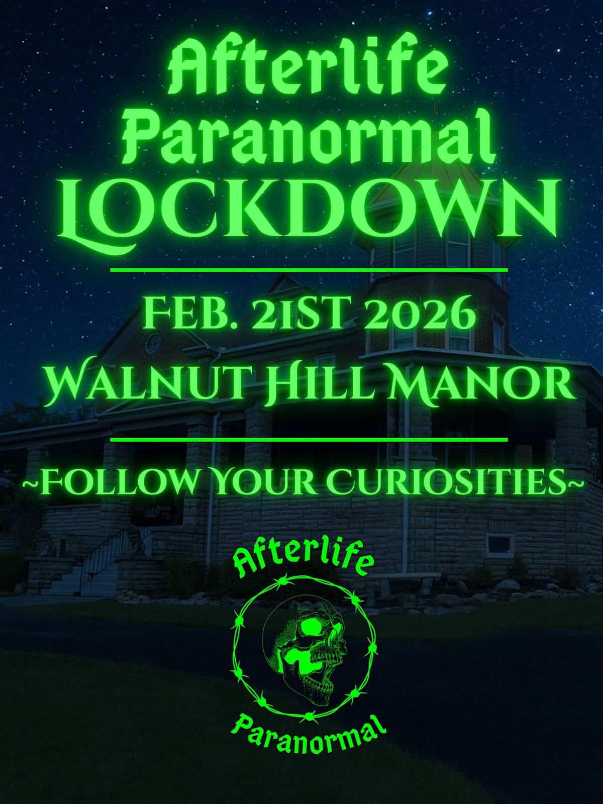 1st Afterlife Paranormal Lockdown, 21 February | Event in Waynesboro | AllEvents